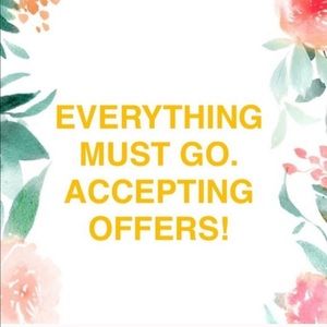 Everything must go! Make an offer or bundle!